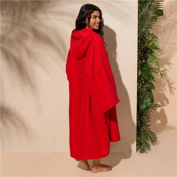 Surf Towel Poncho Adult Hooded - Large Bath Swim Beach Absorbent Microfiber - Picture 5 of 7